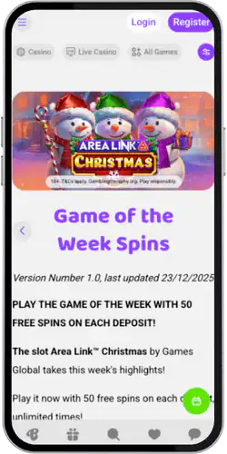 Boo Casino Find the rotation section in the game of the week